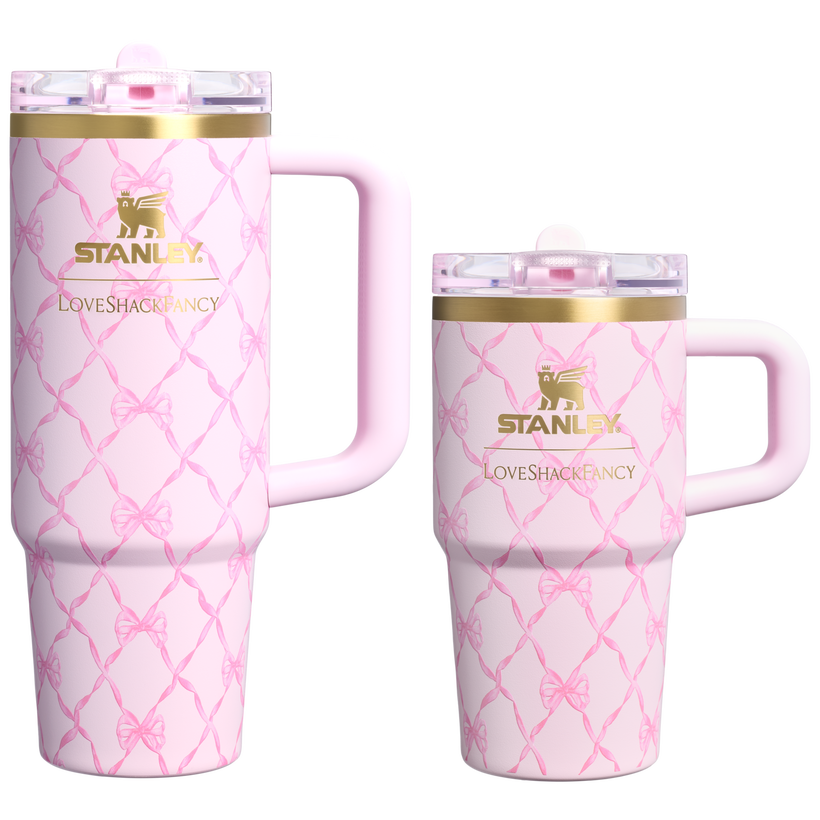 Stanley 1913 x LoveShackFancy Holiday The Quencher® Details ProTour Tumbler Set | 2-pack - Daily Training Sip